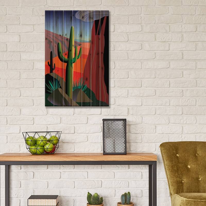 Gringo Pass Print On Wood by Charles Harker - Multi-Color