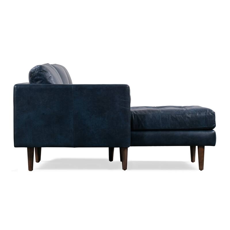 Poly & Bark Napa 104.5" Left Sectional Sofa - Full Grain Genuine Italian Leather