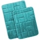 preview thumbnail 116 of 131, Clara Clark Ultra Soft Non Slip and Absorbent Bath Rug - Tiled Velvet Memory Foam Bath Mat