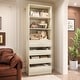 preview thumbnail 12 of 34, 80'' H x 21.3'' W Wood Standard Bookcase with 4 Drawers,Morden Freestanding Storage and Display Bookshelf