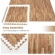 preview thumbnail 8 of 8, Gymax 12 Pieces EVA Foam Floor Interlocking Tile Mat w/ Natural Wood