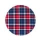 preview thumbnail 3 of 5, Certified International Patriotic Plaid 12 Piece Melamine Dinnerware Set, Service For 4