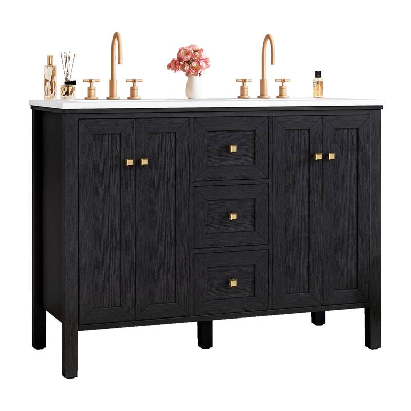Moasis 47" Double Bathroom Vanity with Sink Set