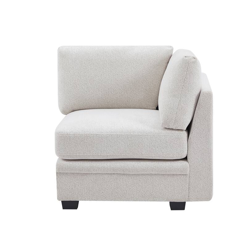 Christopher Knight Home - Modular Comfort Reversible Fabric Sectional Sofa with Ottoman, Beige (7-Piece Set)