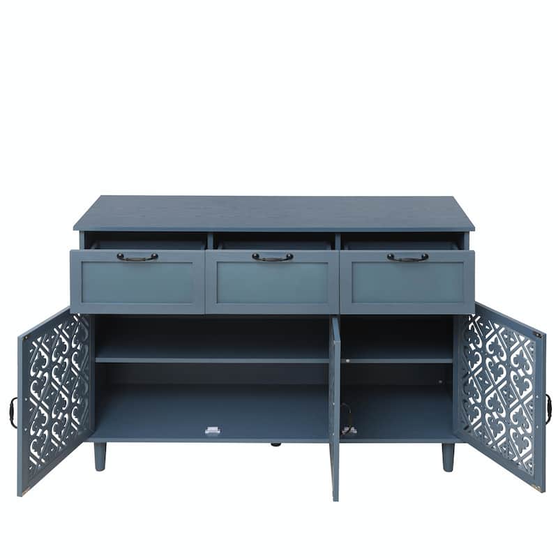 Three-Door Three-Drawer Cabinet