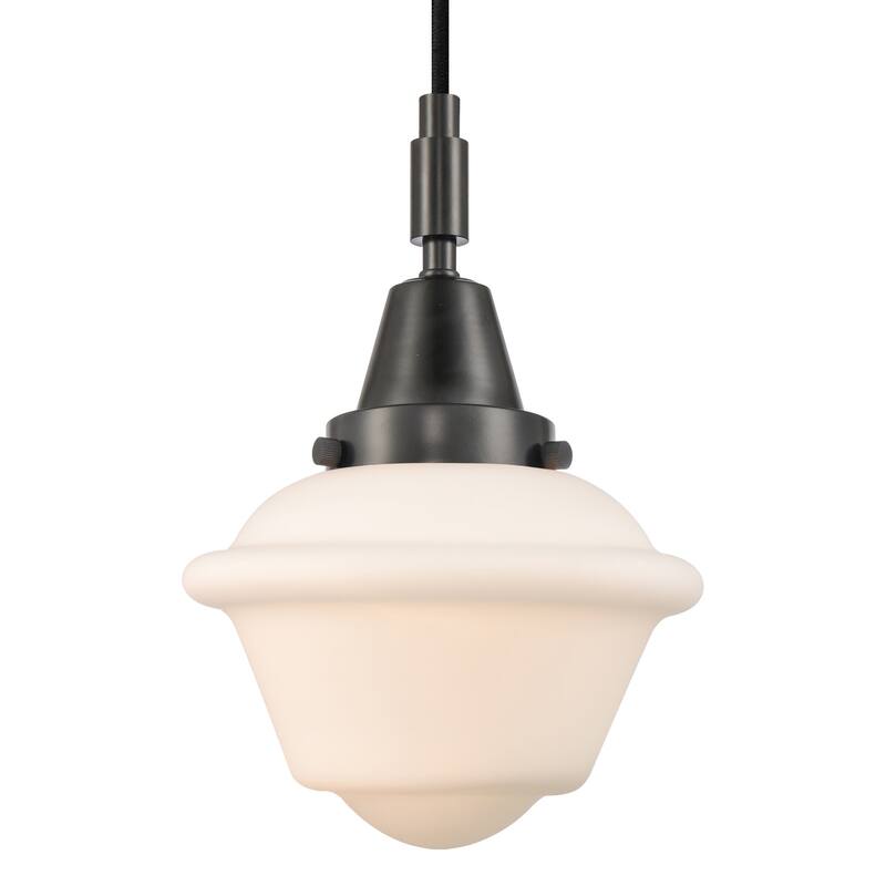Innovations Lighting 447-1P-G531 Oxford 7" Wide Mini Pendant with - Matte Black