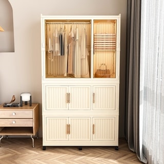 Movable Wardrobe Large Capacity Wardrobe Modern Multifunctional ...