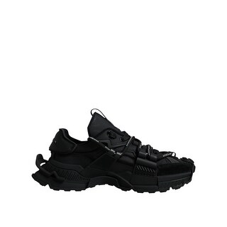 Dolce & Gabbana Black Low Top Space Lace Up Sneakers Men's Shoes