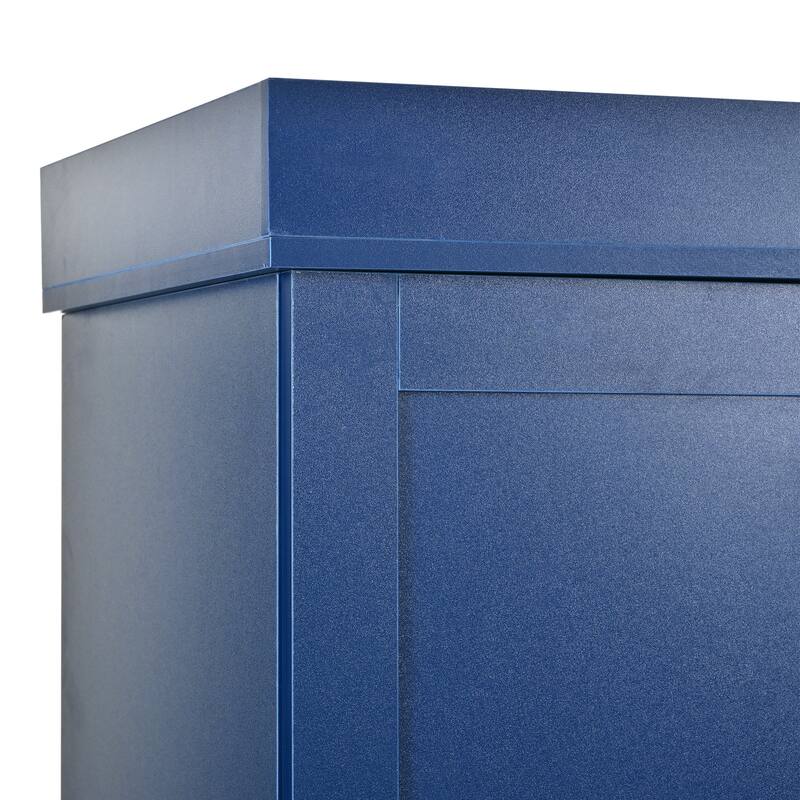 77" Tall Buffet Sideboard Storage Cabinet for Dining Room, Freestanding Kitchen Pantry Cabinetwith Drawers and Wine Racks