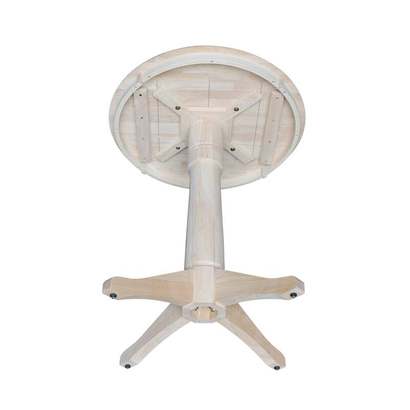 30" Round Pedestal Dining Table - Unfinished