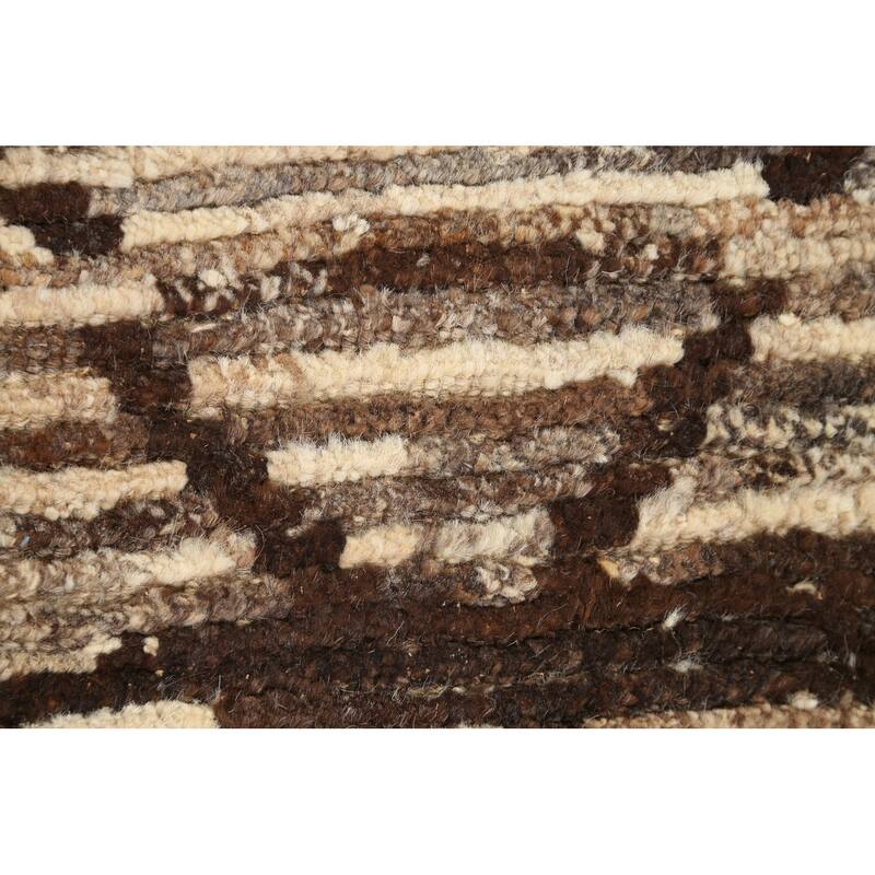 Contemporary Gabbeh Kashkoli Area Rug Handmade Oriental Wool Carpet - 3'2" x 4'10"