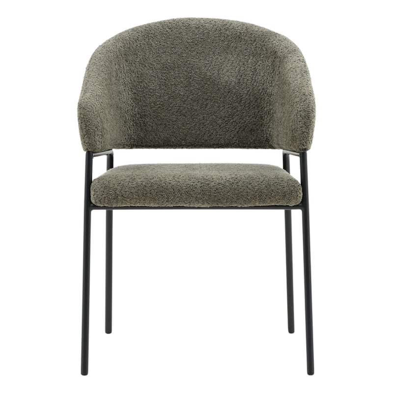 Camilla Upholstered Dining Chair, Olive (Set of 2)