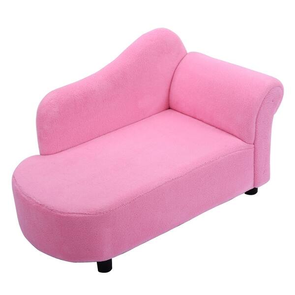Shop Costway Kids Sofa Armrest Chair Couch Lounge In Pink
