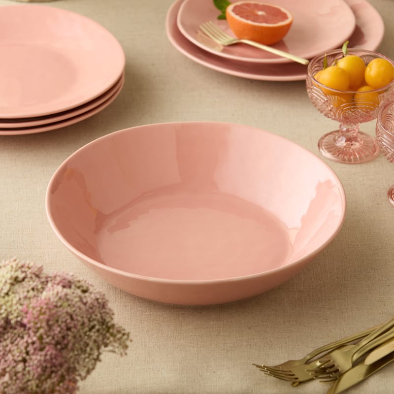 Certified International Desert Rose Pasta Bowl 13in x 3in,128 oz. - 13.25'' W x 13.25'' D x 3'' H