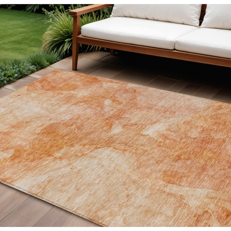HomeRoots Nautical Transitional Rectangle Outdoor Rug - 8' X 10'