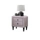 preview thumbnail 13 of 21, Velvet Gorgeous 1pc Nightstand for Bedroom Furniture