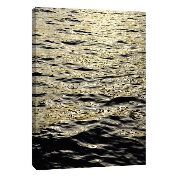 PTM Images 9-105319 PTM Canvas Collection 10" x 8" - "Gray Gold & Black Leopard Seas #1" Giclee Nautical and Ocean Art Print on