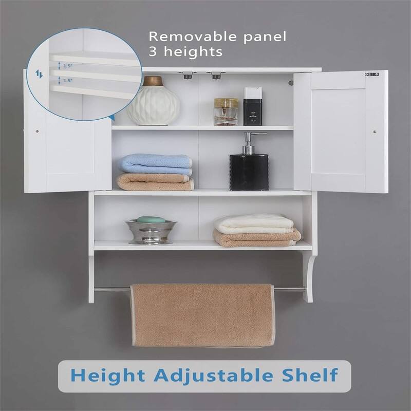 Over The Toilet Storage - 7.1"D x 7.1"W x 27.6"H