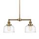 Option Brushed Brass / Clear Deco Swirl