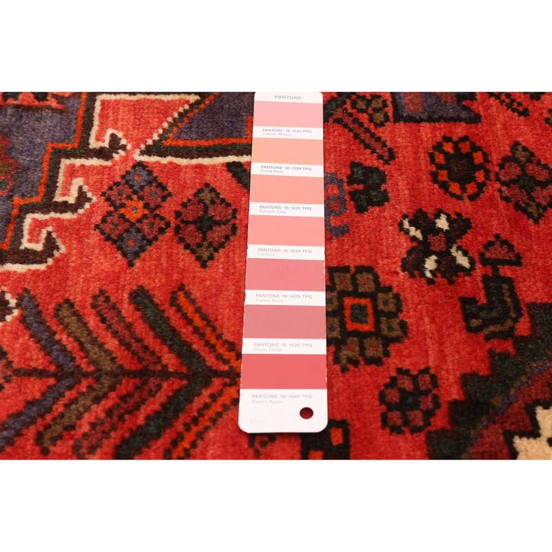ECARPETGALLERY Hand-knotted Andelz Red Wool Rug - 3'2 x 4'10