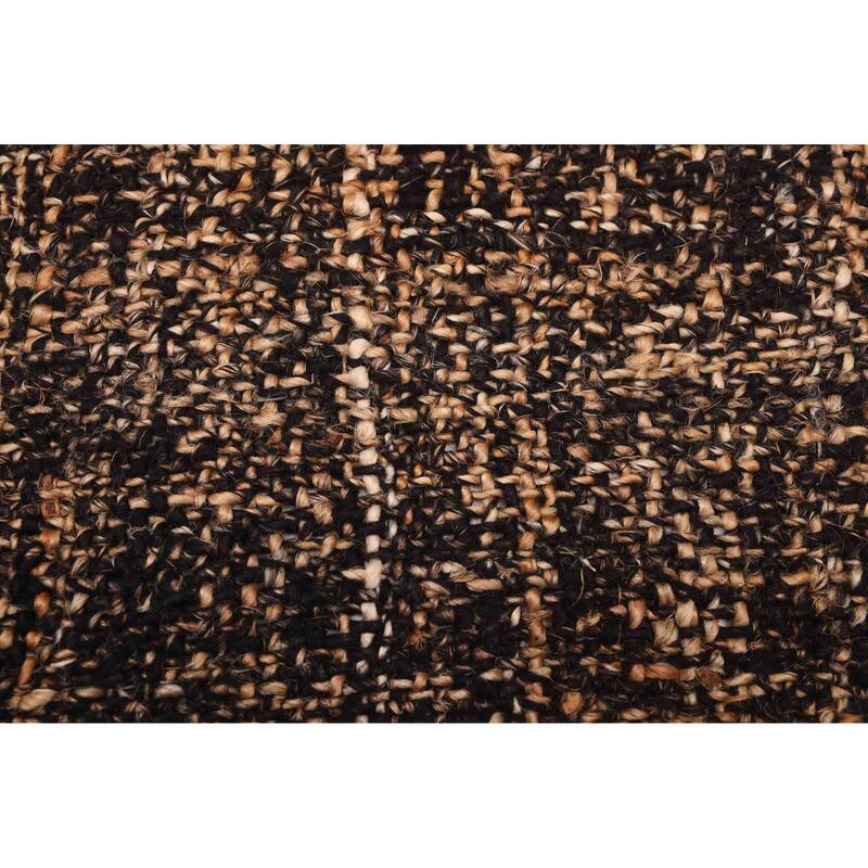 ECARPETGALLERY Flat-Weave Palas Denizli Brown Jute Kilim - 5'4 x 7'7