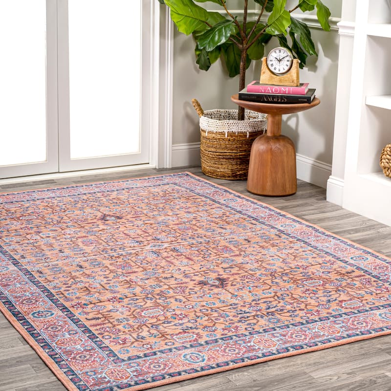 JONATHAN Y Kemer All-Over Persian Machine Washable Multi Area Rug