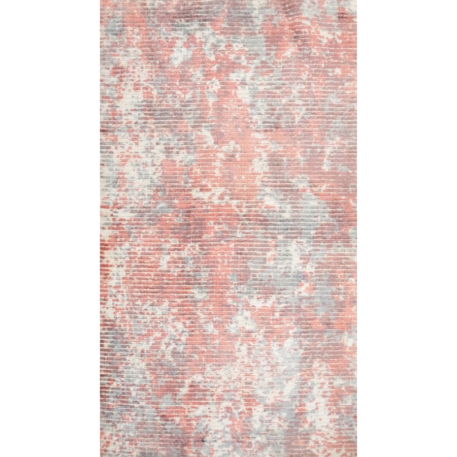 Hand Knotted Oriental Viscose Silk Carpet Modern Abstract Coral Abstract Area Rug - 4' 0'' X 2' 0''