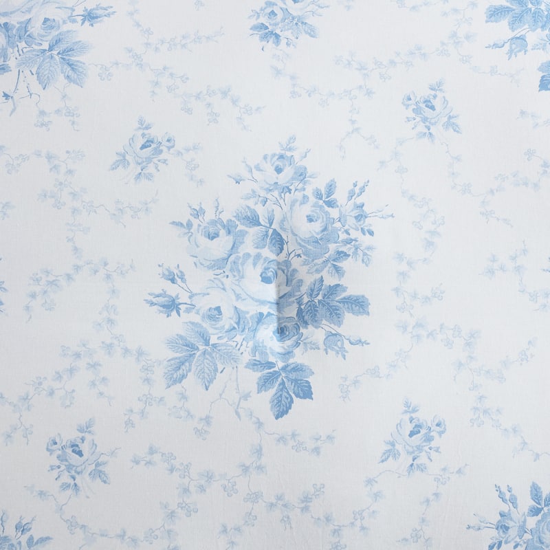 Laura Ashley Sophia Cotton Reversible Blue Duvet Cover Set