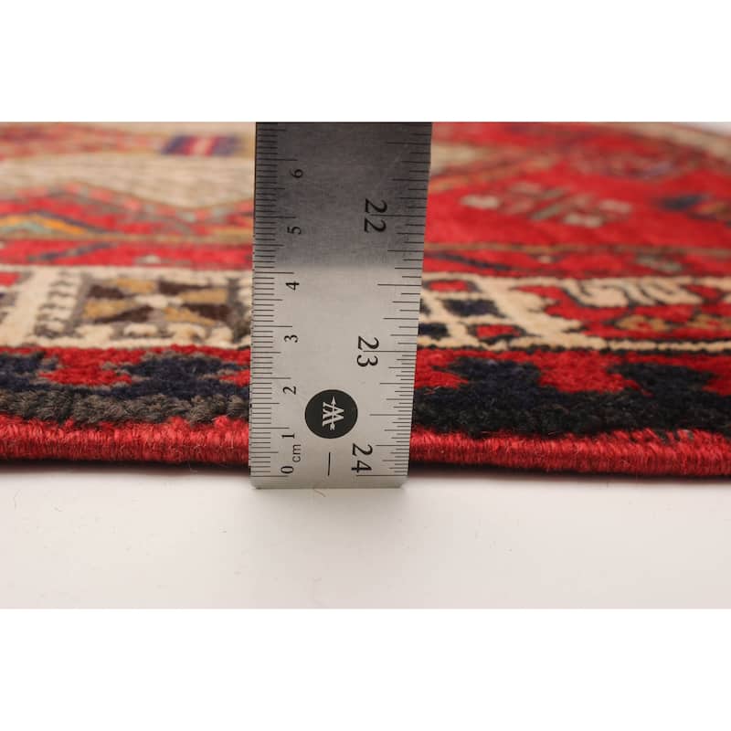 ECARPETGALLERY Hand-knotted Konya Anatolian Red Wool Rug - 3'1 x 9'6
