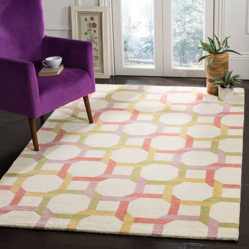 Martha Stewart by SAFAVIEH Color Chain Wool Rug - 4' x 6' - Peony