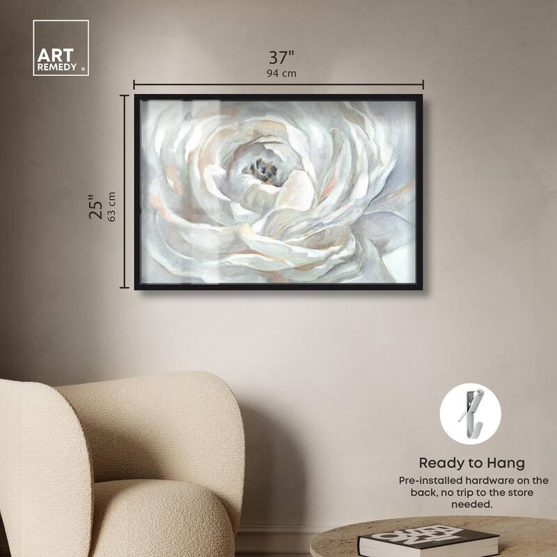 Powdery Peony Shadowbox by Art Remedy