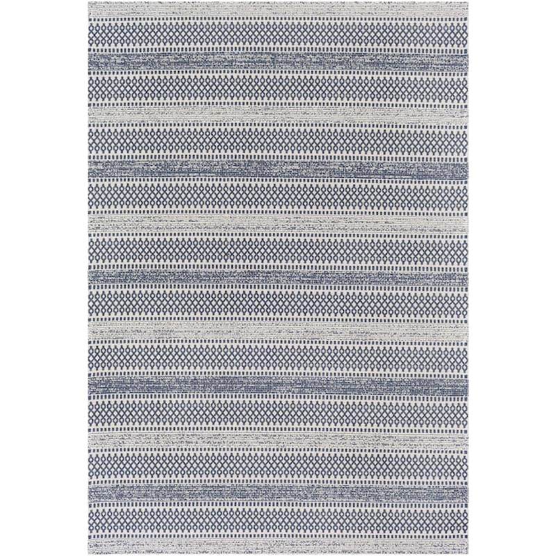 Livabliss La Casa Moroccan Stripe Cotton Area Rug