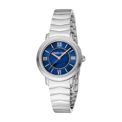 Roberto Cavalli Women RC5L056M0045 Quartz Watch - Silver-Tone