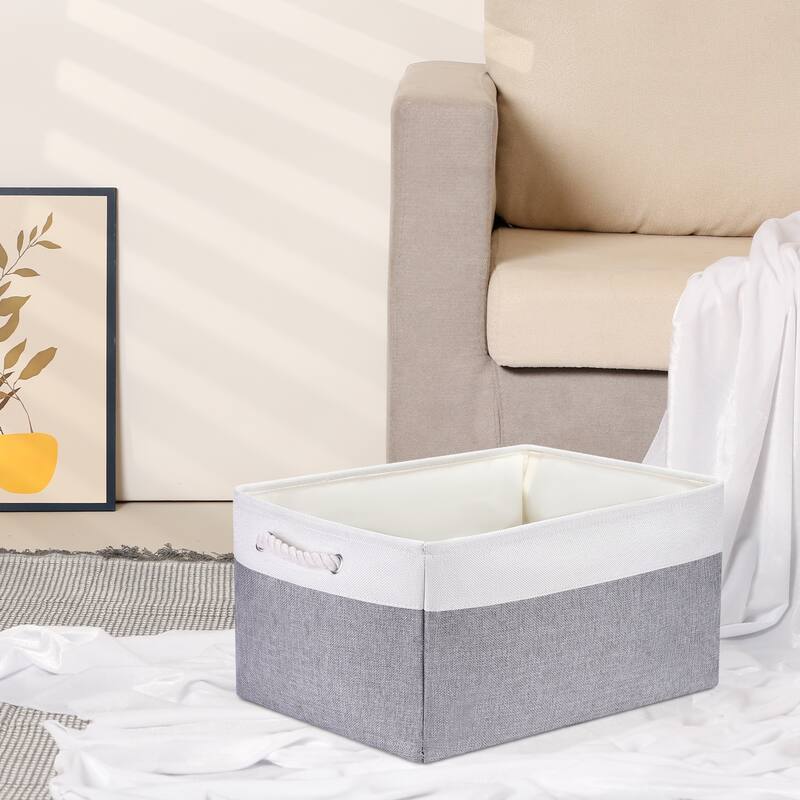 Storage Cube, Fabric Storage Bin with Handles for Closet, 1 Pack Storage Basket for Organizing Clothes Books