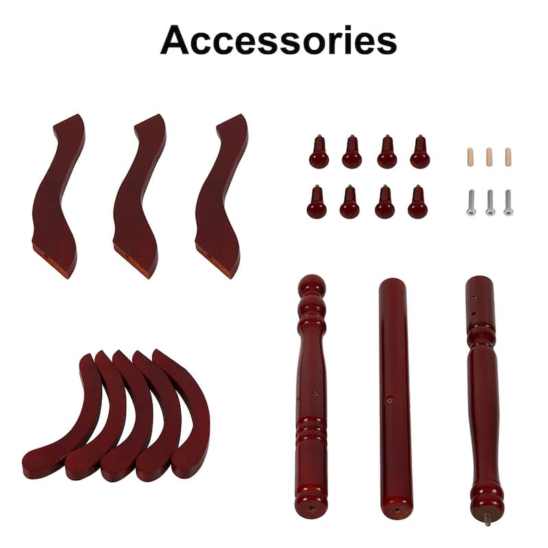 Cherry Coat Rack with 13 Hooks