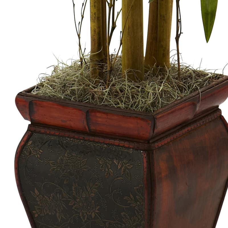 Indoor Artificial Tree - 5.5Ft Faux Bamboo Plant with Planter - Realistic Fake Tree for Home Office Decor - 5.5ft.