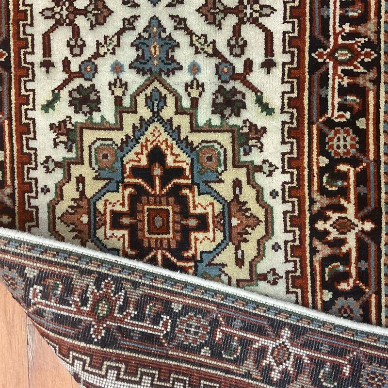 HERAT ORIENTAL Handmade Indo Serapi Wool Runner - 2'6" x 12'