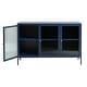 preview thumbnail 7 of 27, Rye Studio Brianne Modern Metal & Glass 3-Door Sideboard