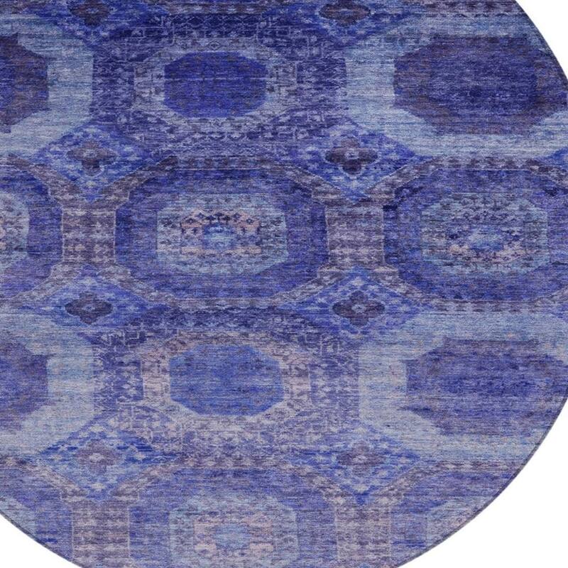 HomeRoots Medallion Transitional Rectangle Outdoor Rug