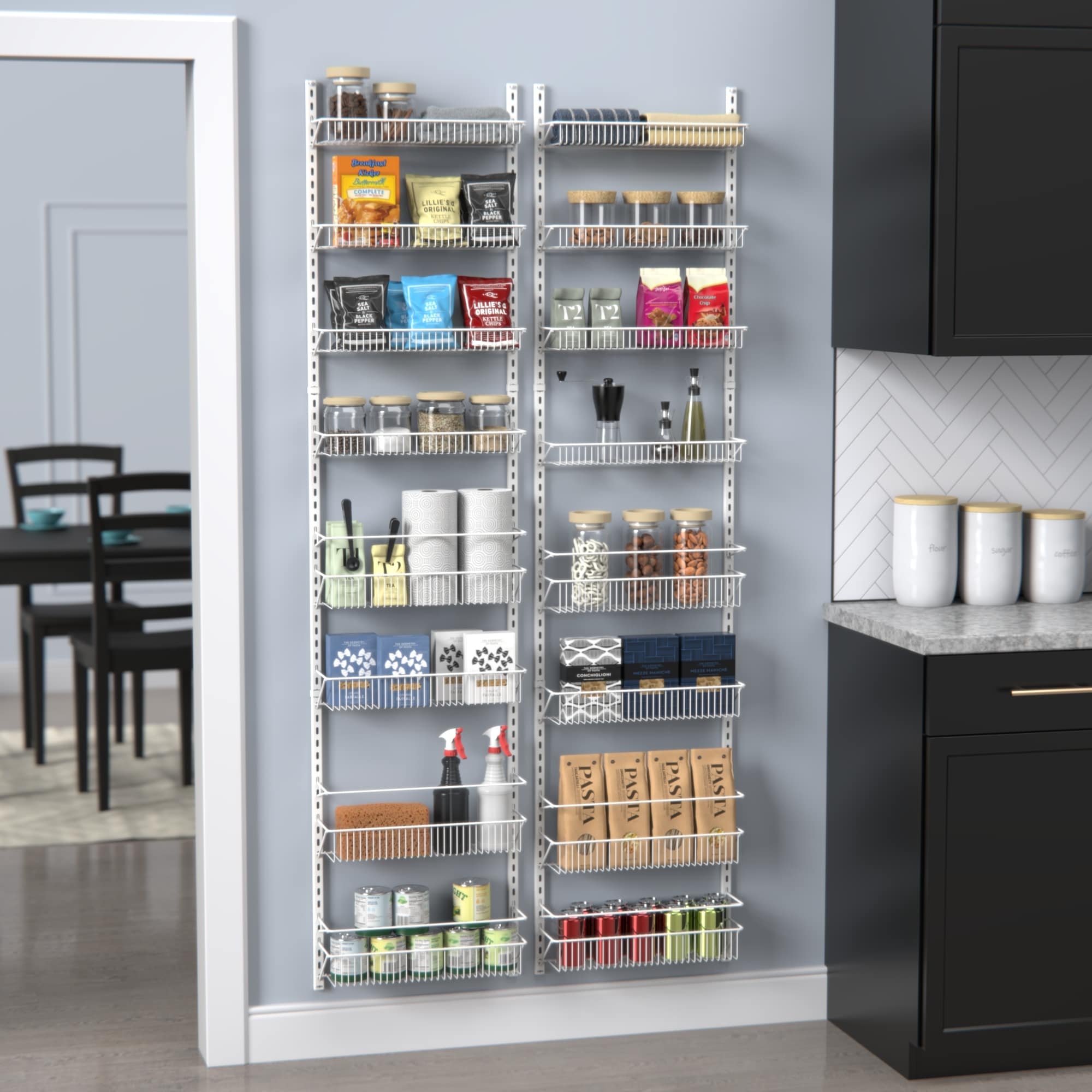 ClosetMaid White Wire Wall or Door Mount Storage Rack On Sale Bed Bath Beyond 38395125