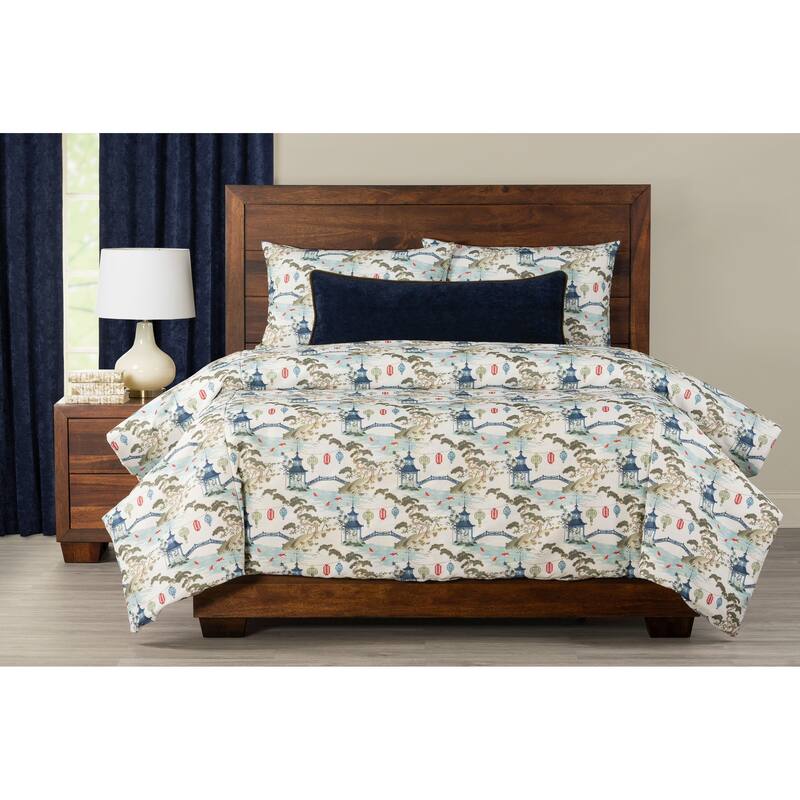Siscovers Tranquil Japanese Garden Print Duvet Set