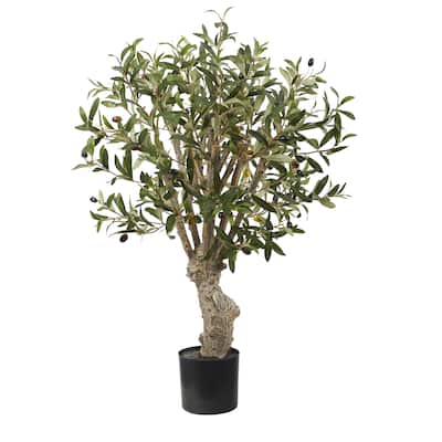 2' Olive Artificial Tree - 6"