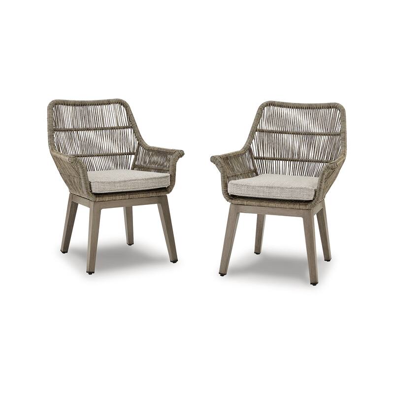 Signature Design by Ashley Beach Front Beige 5-Piece Outdoor Package - 42"W x 71/94"D x 30"H