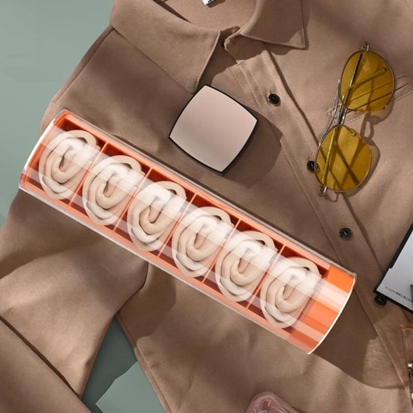 Sock Container Drawer Type Plastic AllPurpose 6Grids