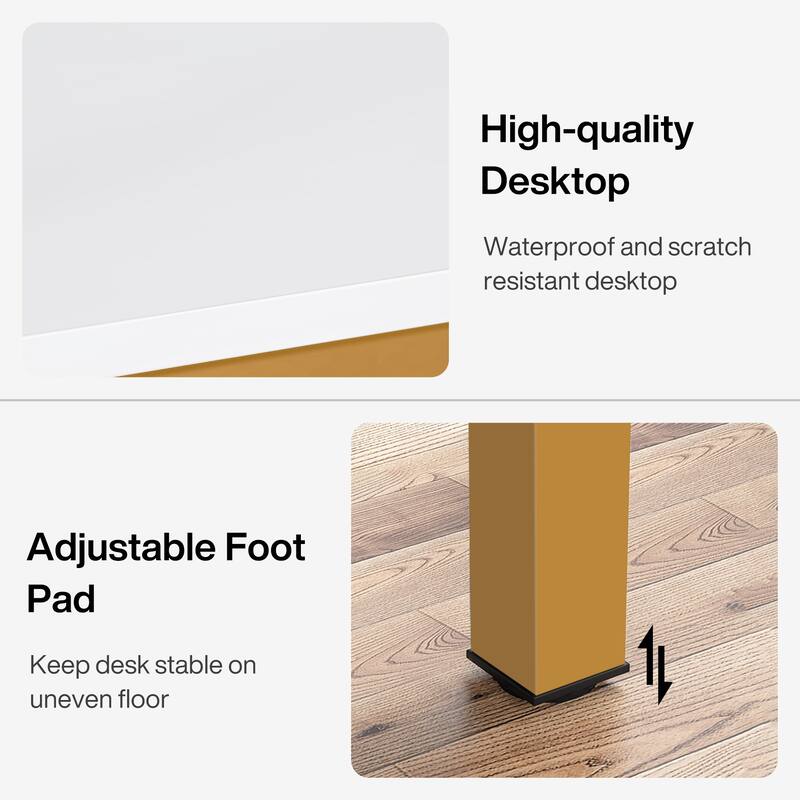 78.8" Extra Long 2 Person Computer Desk with Metal Legs for Home Office Bedroom