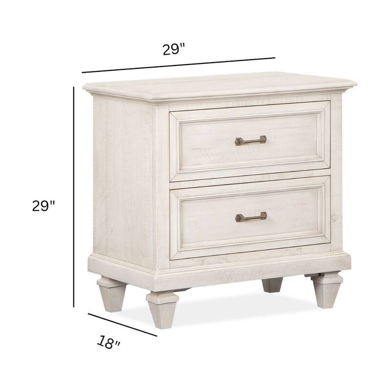 Magnussen Home Newport Alabaster Drawer Nightstand