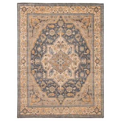 ECARPETGALLERY Hand-knotted Jules Serapi Grey Wool Rug - 9'1 x 11'10