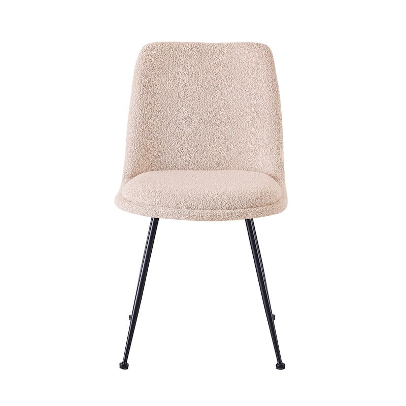 Porthos Home Soren Fabric Armless Dining Chairs with Steel Legs, Set of 2