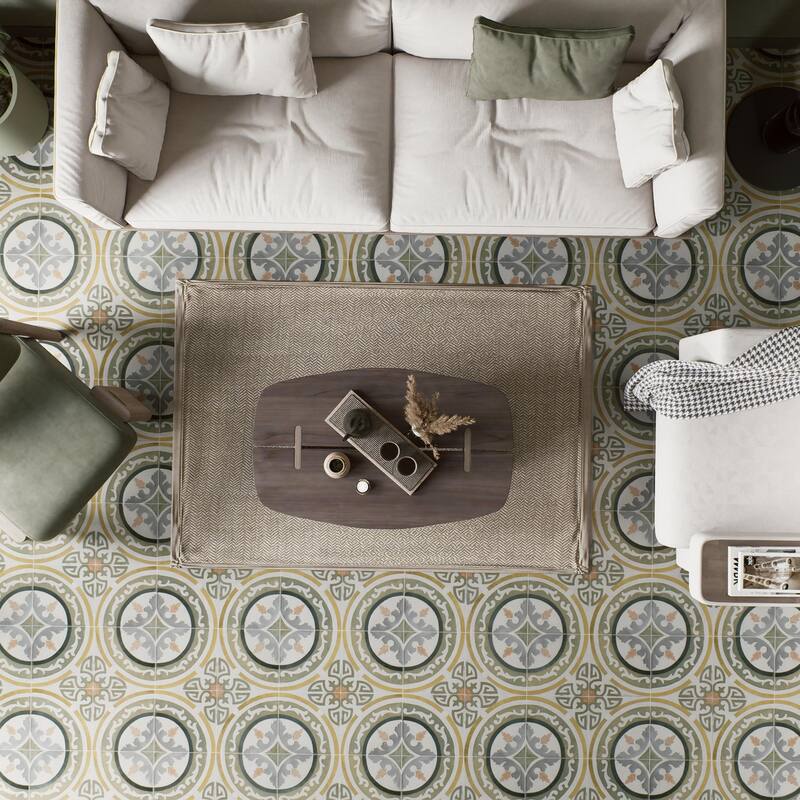 Merola Tile Kings Barna Gracia 17-5/8" x 17-5/8" Ceramic Floor and Wall Tile