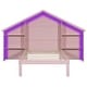 preview thumbnail 16 of 40, Wooden platform bed in house shape